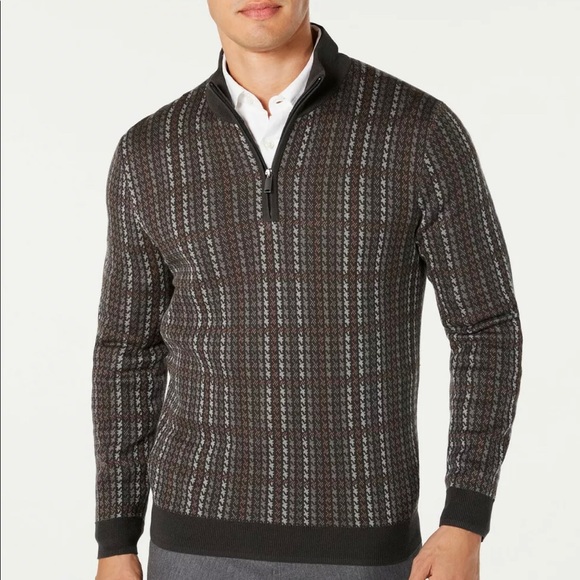 Tasso Elba Other - Tasso Elba Men's Plaid 1/4-Zip Supima Cott…